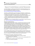 Disposal of Controlled Substances and other Pharmaceuticals University of Colorado Boulder