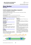 Gene Section CLIC4 (chloride intracellular channel 4)  Atlas of Genetics and Cytogenetics