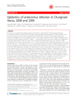 Epidemics of enterovirus infection in Chungnam Korea, 2008 and 2009 Open Access