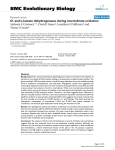 BMC Evolutionary Biology D- and L-lactate dehydrogenases during invertebrate evolution