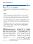 Ensembl variation resources Open Access Database