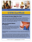 UTM EatWell  Are Protein Powders Right For You?