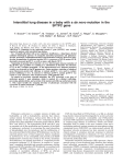 Interstitial lung disease in a baby with a de novo... SFTPC gene