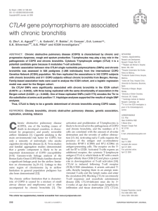 CTLA4 gene polymorphisms are associated with chronic bronchitis