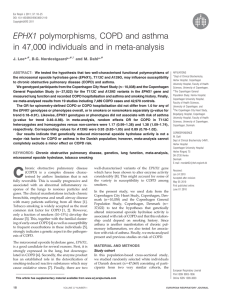 EPHX1 polymorphisms, COPD and asthma in 47,000 individuals and in meta-analysis