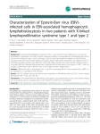 Characterization of Epstein-Barr virus (EBV)- infected cells in EBV-associated hemophagocytic