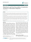 Observing in real time the evolution of artemisinin Open Access