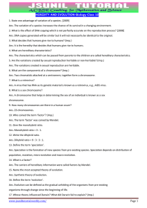 HEREDITY AND EVOLUTION-Biology Class 10