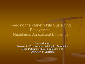 Feeding the Planet while Sustaining Ecosystems: Redefining Agricultural Efficiency