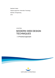 MODERN WEB DESIGN TECHNIQUES – A Practical approach