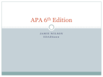 APA 6 Edition th