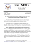 NRC NEWS U.S. NUCLEAR REGULATORY COMMISSION