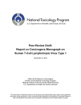 Peer-Review Draft: Report on Carcinogens Monograph on