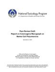 Peer-Review Draft: Report on Carcinogens Monograph on Merkel Cell Polyomavirus