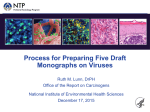 Process for Preparing Five Draft Monographs on Viruses