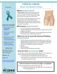 CERVICAL CANCER What You Need to Know  What Is