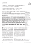 Efficacy of moxifloxacin in the treatment of bronchial colonisation in COPD