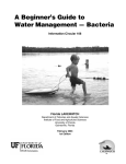 A Beginner’s Guide to Water Management — Bacteria Information Circular 106 Florida LAKEWATCH