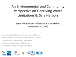 An Environmental and Community Perspective on Receiving Water Limitations &amp; Safe Harbors