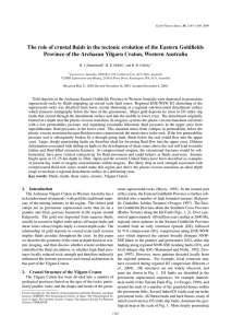 The role of crustal fluids in the tectonic evolution of... Province of the Archaean Yilgarn Craton, Western Australia