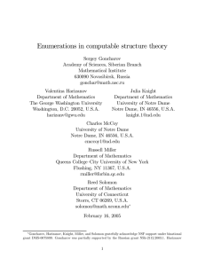 Enumerations in computable structure theory