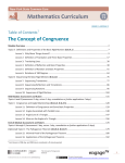 Mathematics Curriculum 8 The Concept of Congruence