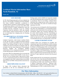 Lockheed Martin Information Sheet North Plainfield, NJ SITE HISTORY