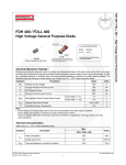 FDH 400 / FDLL 400 High Voltage General Purpose Diode FDH 400