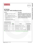 NC7SZU04 TinyLogic UHS Unbuffered Inverter