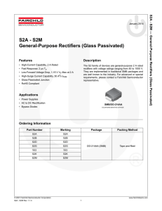 S2A - S2M General-Purpose Rectifiers (Glass Passivated) S2A - S2M — General-Purpose