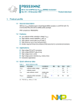 PBSS304NZ 1. Product profile 60 V, 5.2 A NPN low V