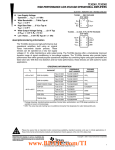 TLV2361, TLV2362  HIGH-PERFORMANCE LOW-VOLTAGE OPERATIONAL AMPLIFIERS D