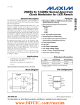 DS1181L 20MHz to 134MHz Spread-Spectrum Clock Modulator for LCD Panels General Description