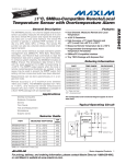 MAX6642 ±1°C, SMBus-Compatible Remote/Local Temperature Sensor with Overtemperature Alarm General Description