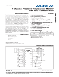 MAX6693 7-Channel Precision Temperature Monitor with Beta Compensation General Description