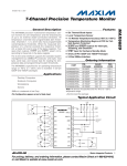 MAX6689 7-Channel Precision Temperature Monitor General Description Features