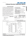 MAX6697 7-Channel Precision Temperature Monitor General Description Features