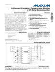 MAX6694 5-Channel Precision Temperature Monitor with Beta Compensation General Description