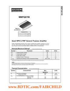 MMPQ6700 Quad NPN &amp; PNP General Purpose Amplifier