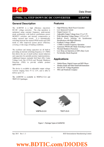 1.5MHz, 1A, STEP DOWN DC-DC CONVERTER     ... Data Sheet  Features