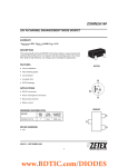 ZXMN2A14F 20V N-CHANNEL ENHANCEMENT MODE MOSFET SUMMARY V