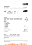 ZXMP6A16K 60V DPAK P-channel enhancement mode MOSFET Summary Description