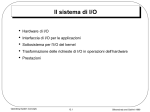 Il sottosistema di I/O