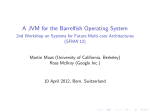 A JVM for the Barrelfish Operating System