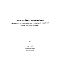 The Story of Preposition Addition: The Transition from RyanJ.