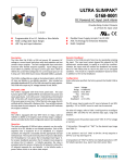 ULTRA SLIMPAK G168-0001 ® DC Powered AC Input Limit Alarm