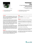 TRANSPAK T761 ™ AC Input Isolating Field Configurable