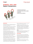 DCM2031, 2033, 2039 Digital Clampmeters