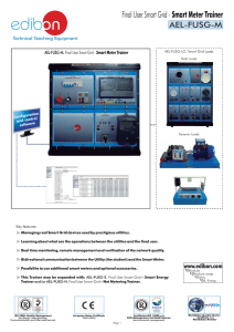 Smart Meter Trainer AEL-FUSG-M Technical Teaching Equipment