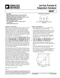 a Low Cost, Precision IC Temperature Transducer AD592*